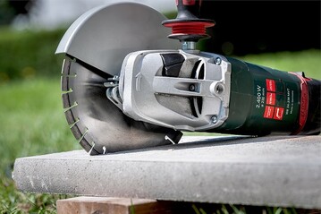 Die neuen Diamanttrennscheiben von Metabo meistern selbst Schnitte in hrteste Materialien wie beispielweise Beton. 