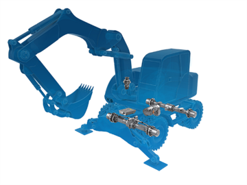  ZF elektrifiziert Mobilbagger und macht sie somit bereit fr
emissionsfreie Baustellen