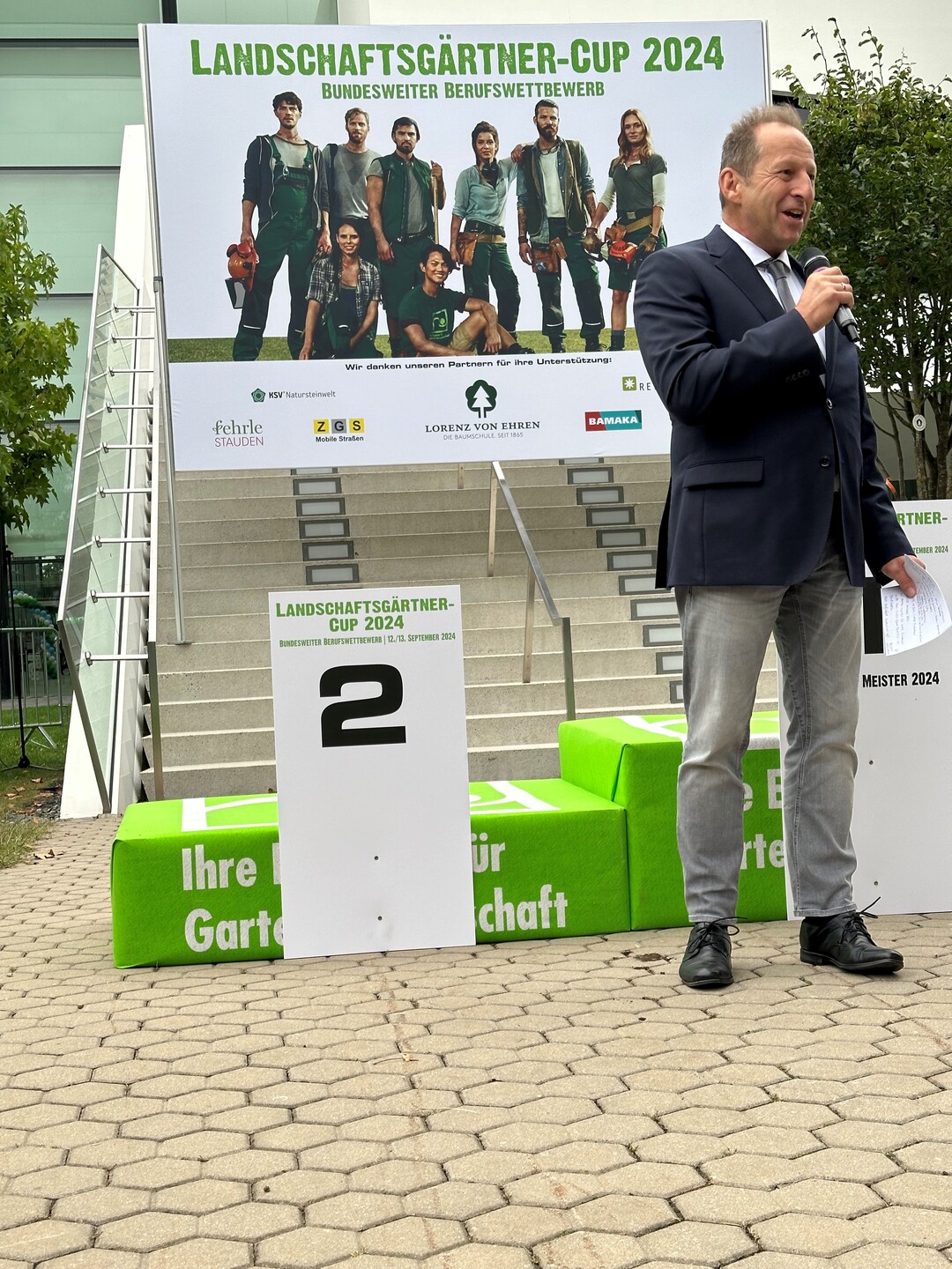Landschaftsgrtner-Cup: BGL-Prsident Thomas Banzhaf