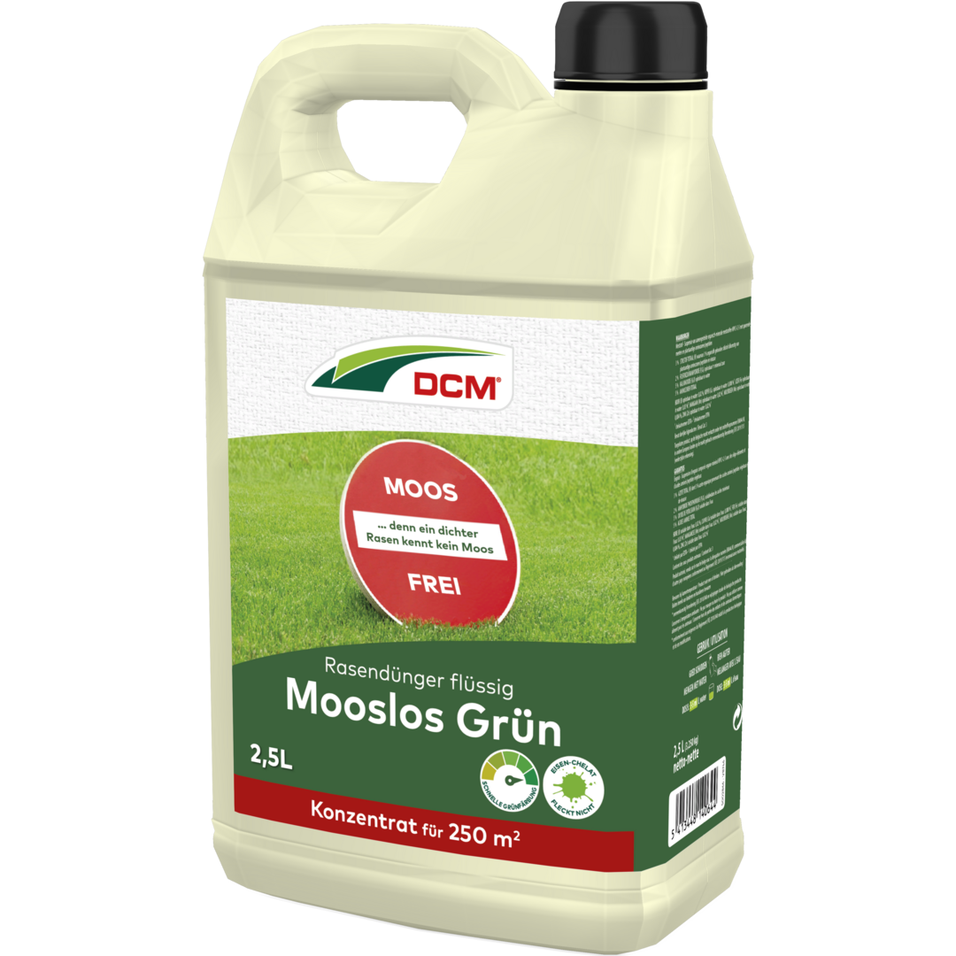 Der DCM Rasendnger Mooslos Grn