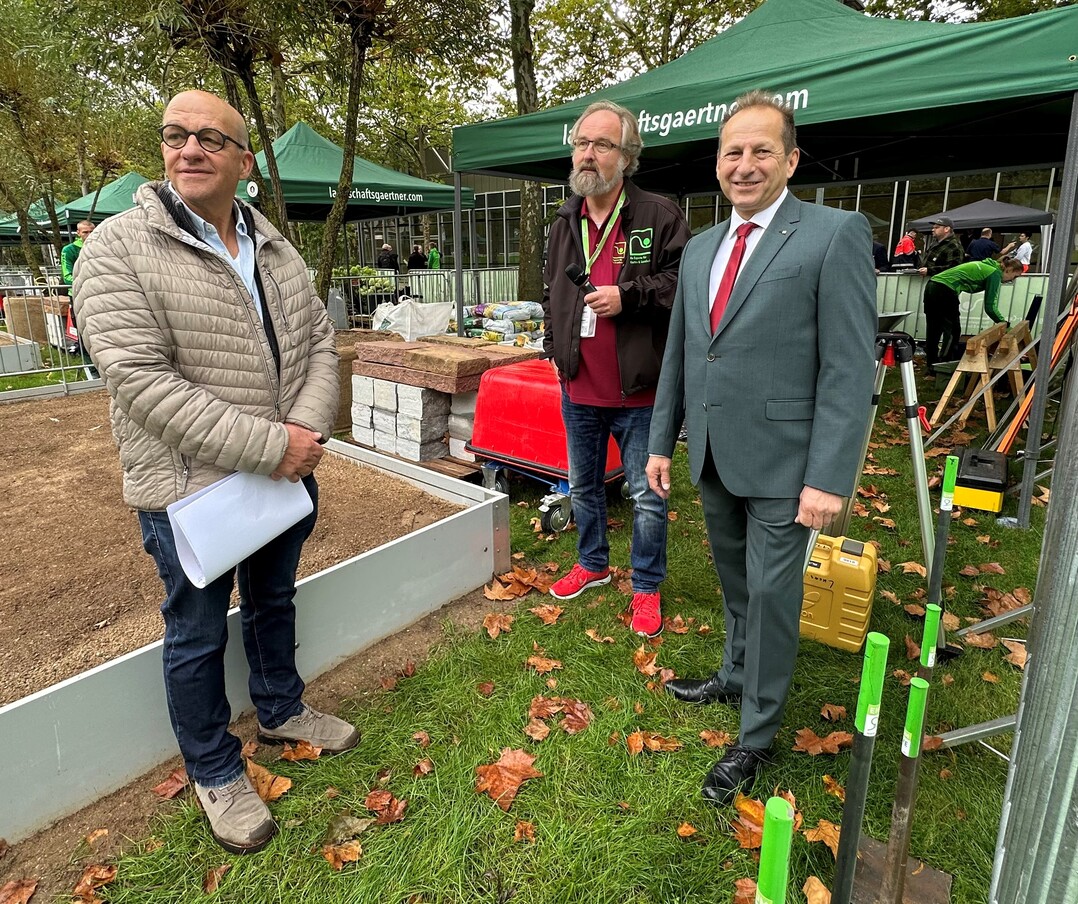 Anpfiff landschaftsgrtner-Cup: Michael Epple, Ludger Plamann, Thomas Banzhaf
