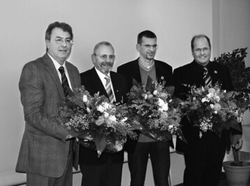 v. l.: Hans Mhle, Dieter Neundorf, Carsten Nll und Kai Stockrahm