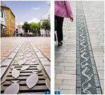 Regenwasserabführung geht auch in hübsch: Rinnenlösungen von BIRCO in Eckernförde (1) und ACO in Flensburg (2)