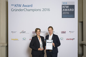 Der KfW Award GrnderChampions 2016 geht an die Katharina von Ehren International Tree Broker GmbH