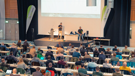 Groes Auditorium: galawork-Anwendertreffen 2024.