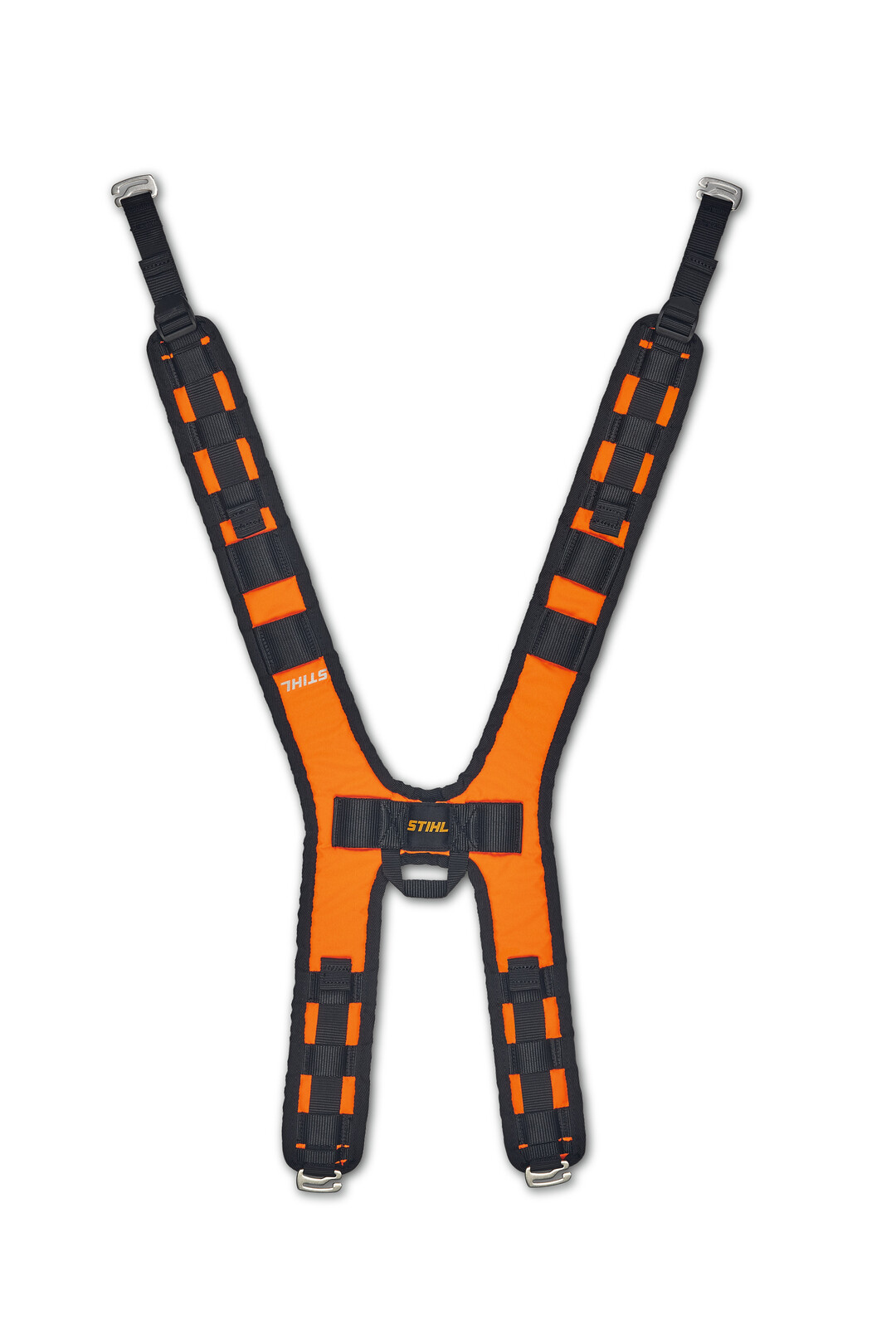Das modulare Gurtsystem STIHL ADVANCE X-Flex bietet Profis eine flexible Lsung fr die ergonomische Arbeit mit verschiedenen Gerten und fr das Verstauen des notwendigen Equipments.