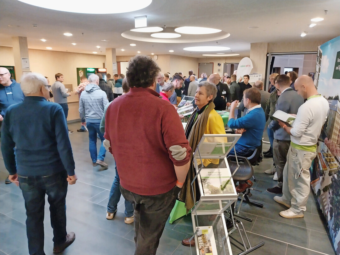 In den Pausen konnten die Gste netzwerken und die Ausstellung besuchen.