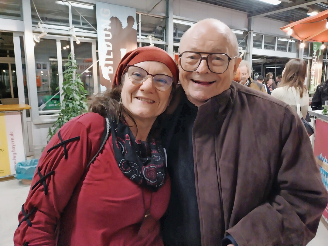 Referentin Cornelia Pacalaj vom LVG Erfurt mit Dr. Walter Kolb 