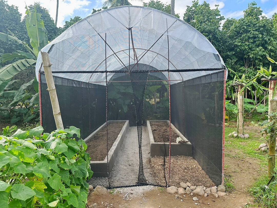 Für das Gewächshaus mit gemauerten Hochbeeten hatten sich Esther und Johannes besonders ins Zeug gelegt.