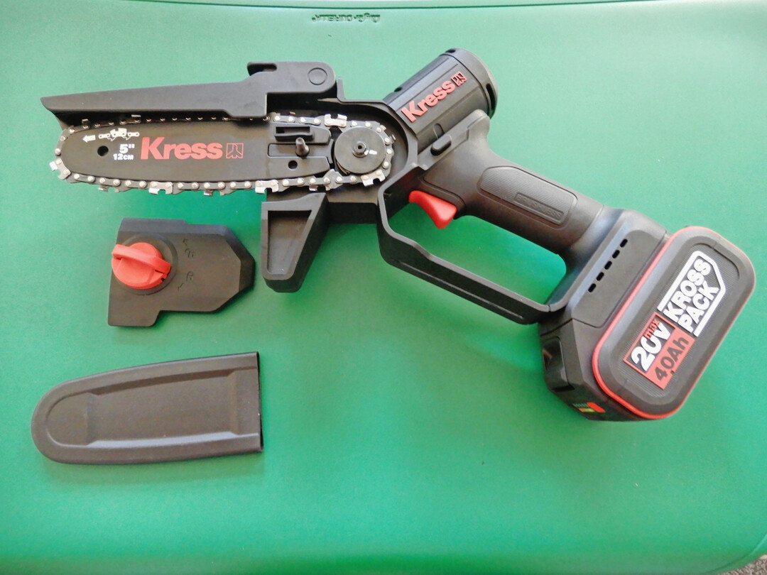 Kettenantrieb und Schwertaufnahme Kress