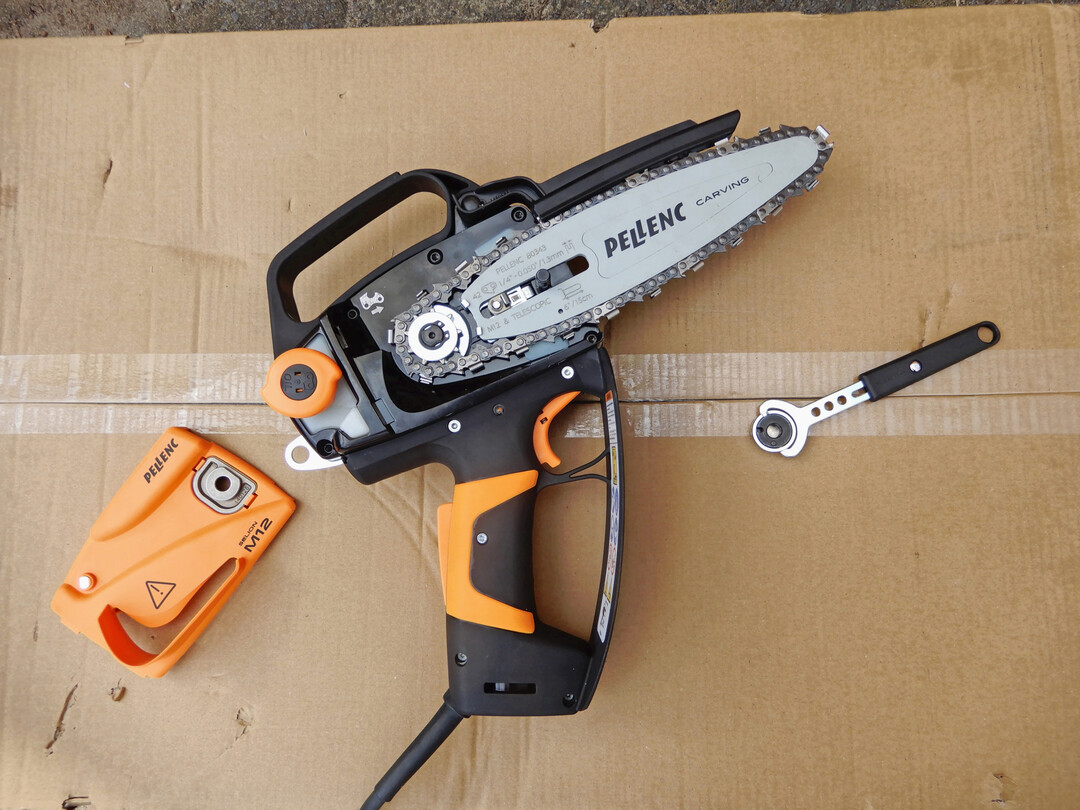 Pellenc Kettenantrieb und automatischer Kettenspanner