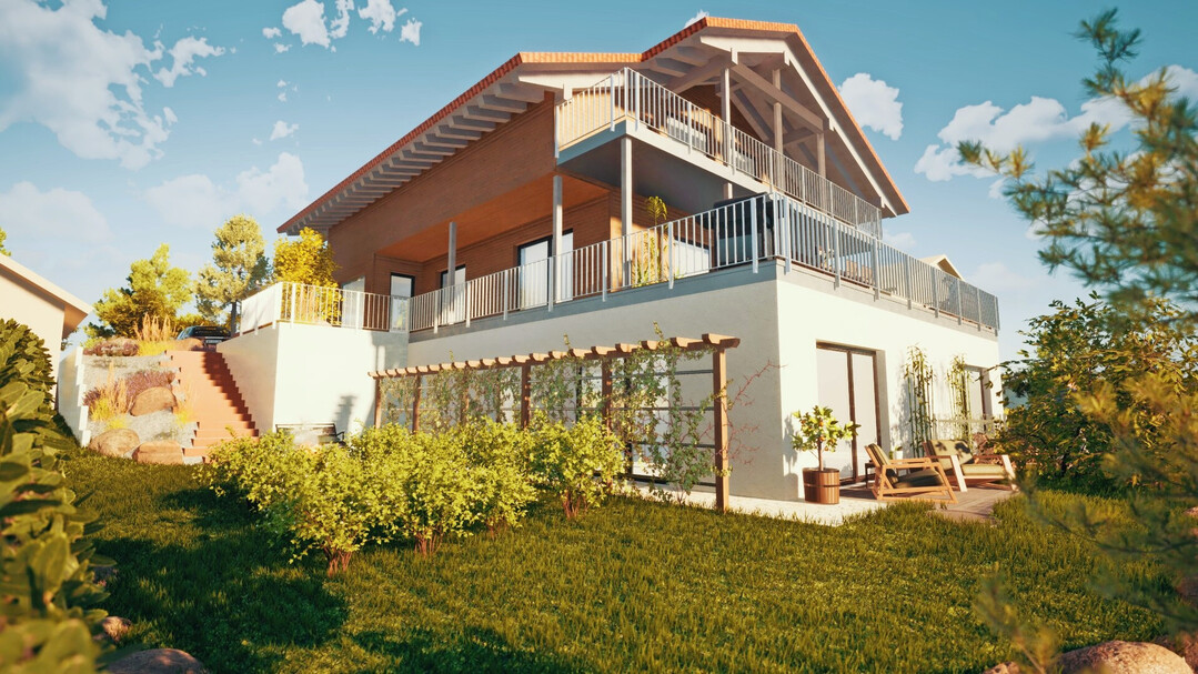 Mit einem 3D-Rendering der Planung bekommt der Kunde einen Eindruck von seinem zuknftigen Garten.