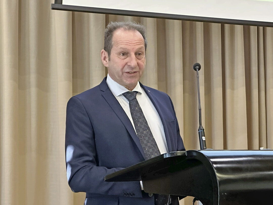 BGL-Prsident Thomas Banzhaf erinnerte daran, dass der Klimawandel immer noch ganz oben auf der Agenda stehen muss.
