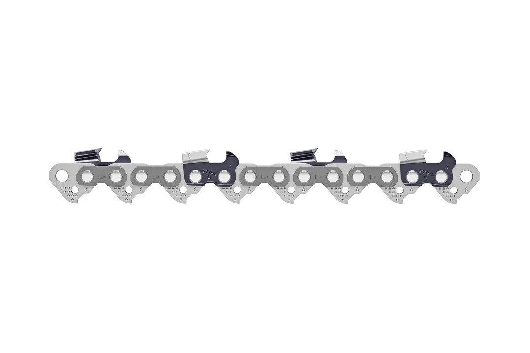 Der spezielle Hexa-Schliff und die schmale Schnittfuge sorgen dafr, dass die innovative STIHL 3/8" Rapid Hexa-Sgekette im Vergleich zur 3/8" Rapid Super bis zu 15 % lnger scharf ist und damit eine lngere Lebensdauer bei gleichzeitig bester Sgeperformance erreicht.