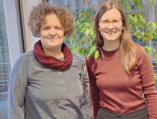 Willkommenslotsin Susann Liebe unterstützte Clara Jung im Rahmen ihrer Seminararbeit „Integration von Geflüchteten in den grünen Arbeitsmarkt“.