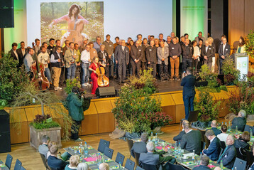 Vertreter der VGL-Grndungsbetriebe auf der Bhne
