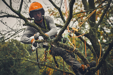 Der STIHL GTA 40 ist der erste Gehlzschneider im STIHL Portfolio fr professionelle Anwendung. Er verbindet geringes Gewicht und kompakte Bauform mit hoher Schnittleistung und ermglicht die Baum- und Gehlzpflege am Boden genauso wie Pflege- und Korrekturschnitte im Baum durch kletternde Baumpfleger.