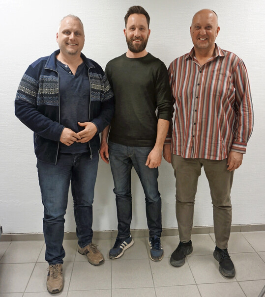 Vorstand der Region Ostwrttemberg (v. l.): Damian Wrner, Regionalvorsitzender; Daniel Schmude, stellv. Regionalvorsitzender; Thomas Augustin, Ausbildungsbeauftragter; Karin Schiessle, ffentlichkeitsbeauftragte (nicht im Bild)