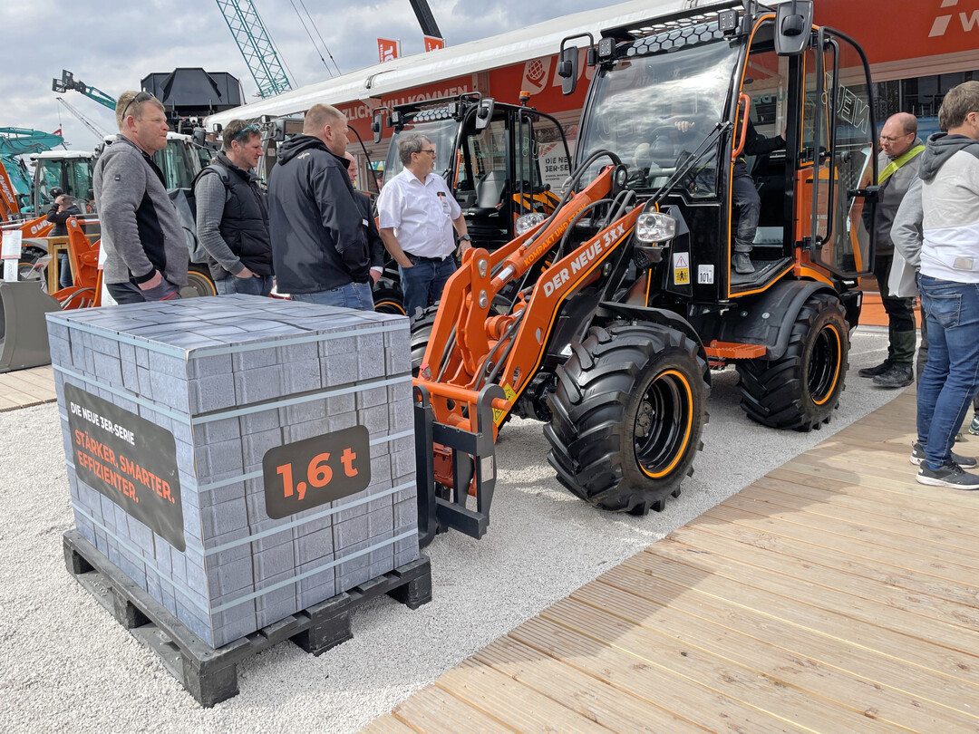 Atlas Weyhausen brachte einen Vorgeschmack auf seine neue Weycor-Radladerserie auf das Mnchener Messegelnde.