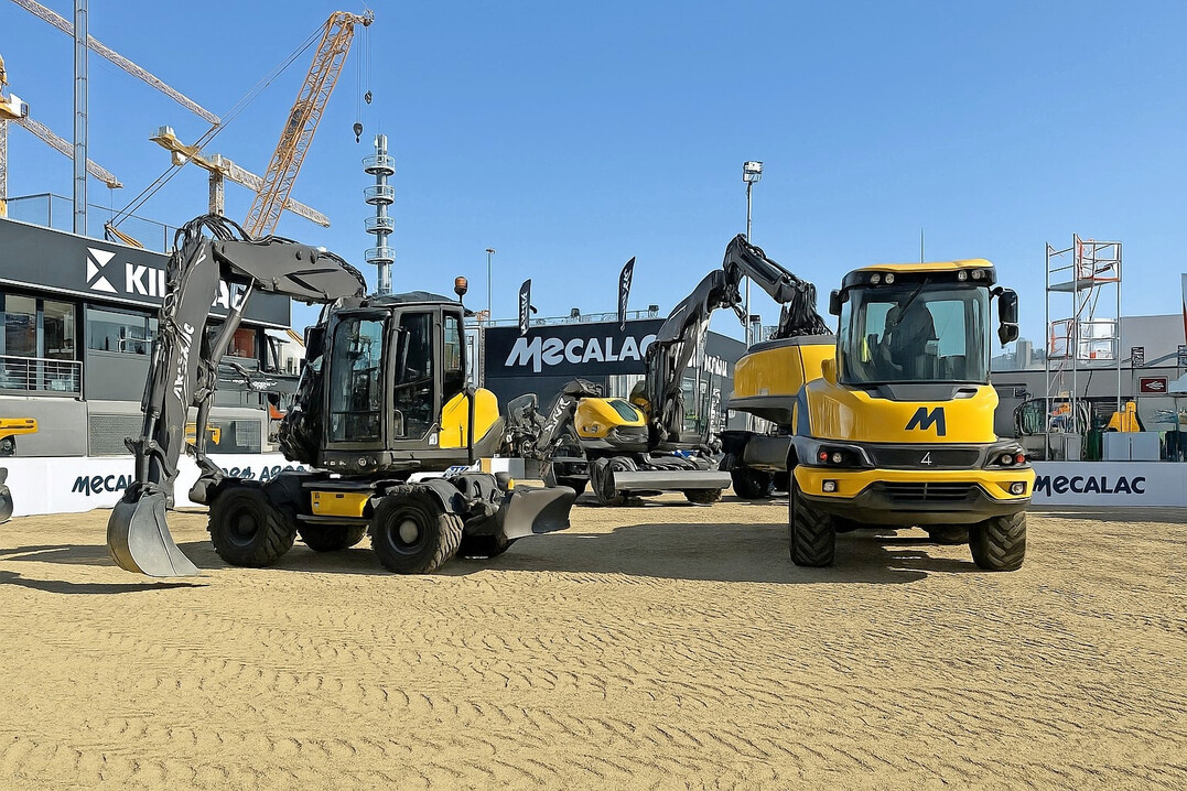 Mecalac steht fr Vielzweckmaschinen. Der franzsische Hersteller stellte bekannte und neue Modelle auf seinem Messestand vor.