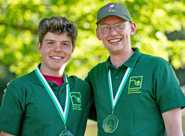 Hatten gut Lachen: Cup-Gewinner Jos van Schyndel und Josef van den Berg