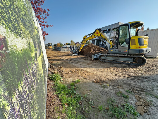 Die Auftragslage ist auf Vorjahresniveau, doch nicht überall ist die Wertschöpfung so gut wie auf dieser Baustelle von EdGarden in Dresden.