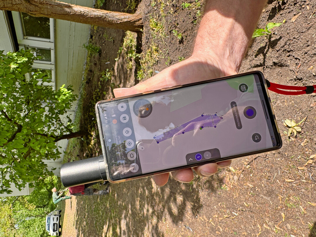 Aufmaß einer Pflanzfläche bei Joschi