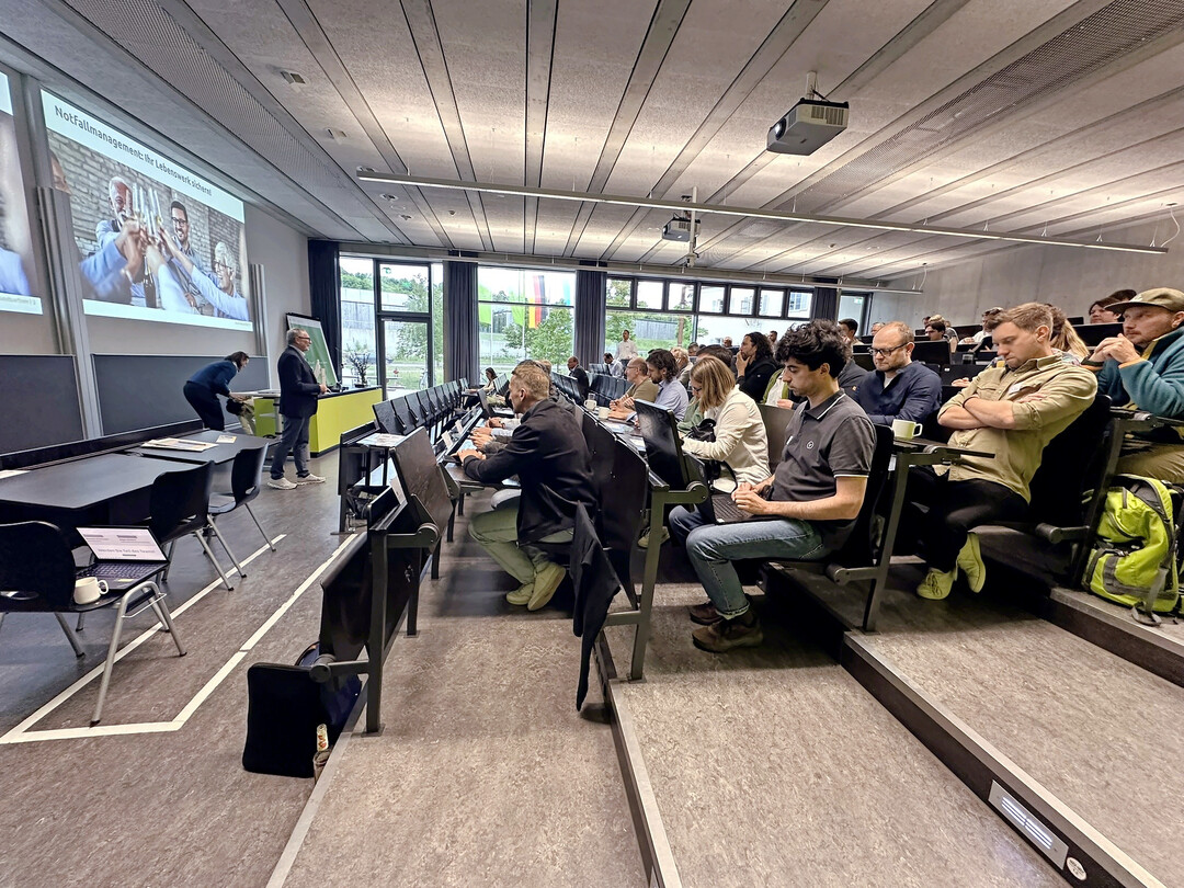 Viele Unternehmer und Studierende waren nach Freising gekommen.