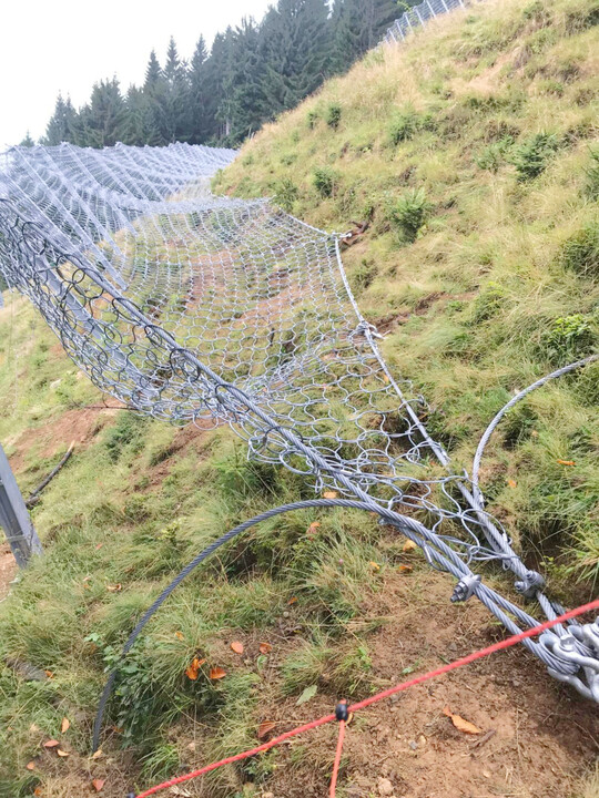 Lawinenzune sollen in Balderschwang zuknftig den Schnee zurckhalten.