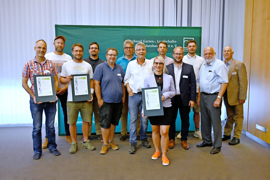 Auszeichnung der Mitgliedsbetriebe des VGL Bayern, die sich mit ihren Themengrten an der Landesgartenschau 2024 in Kirchheim beteiligten.