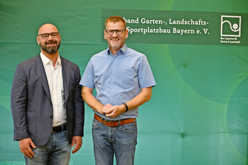 Fabian Dausch, neues Prsidiumsmitglied des VGL Bayern, und Christoph Dahners, neuer Vizeprsident und Schatzmeister des VGL Bayern