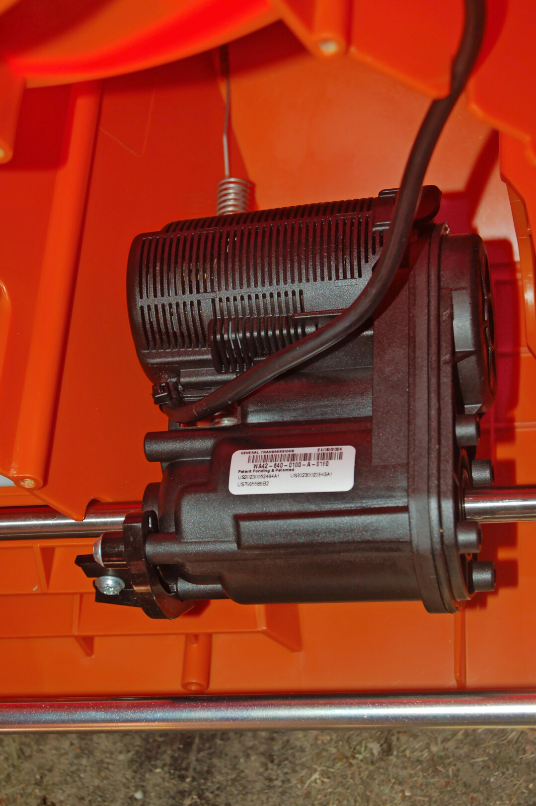 gut abgeschirmtes Radantriebsgetriebe bei Stihl