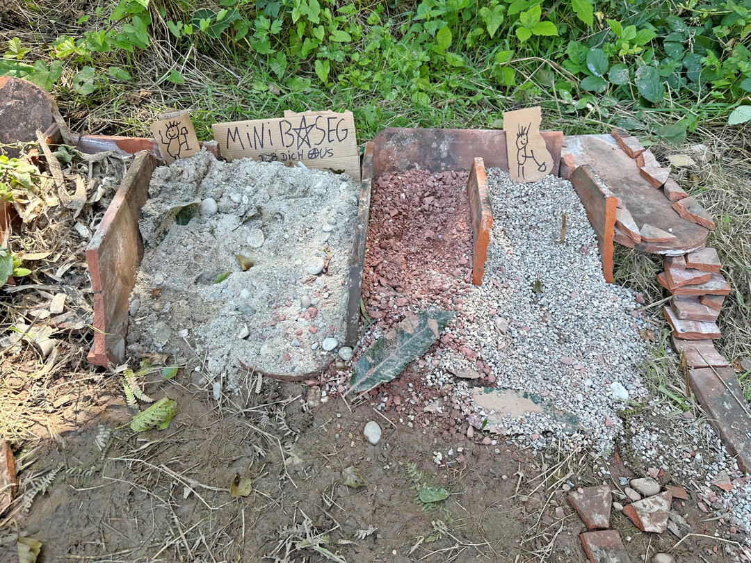 Die ganz Kleinen hatten eine eigene Minibaustelle.