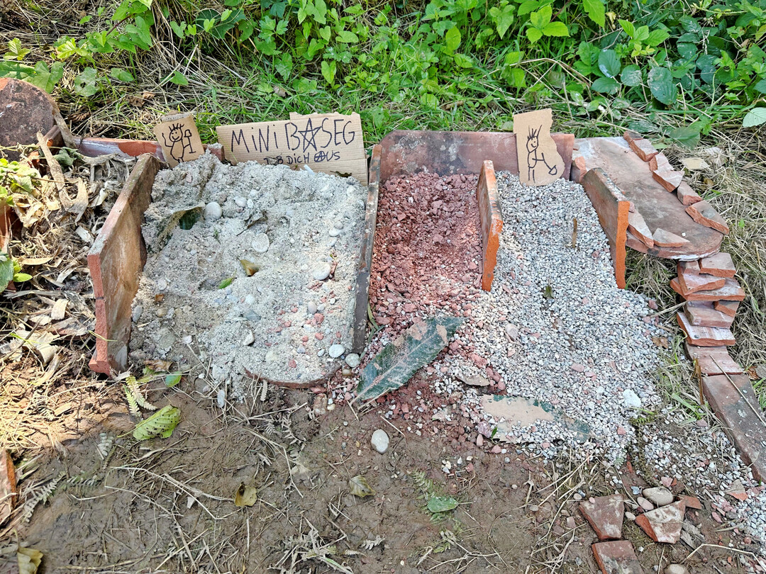 Die ganz Kleinen hatten eine eigene Minibaustelle.