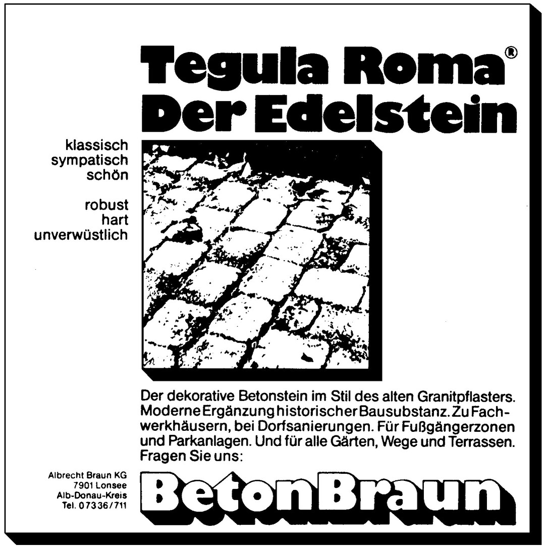 In den 1980ern skeptisch beäugt setzte sich der gerumpelte Pflasterstein Tegula nach und nach durch.