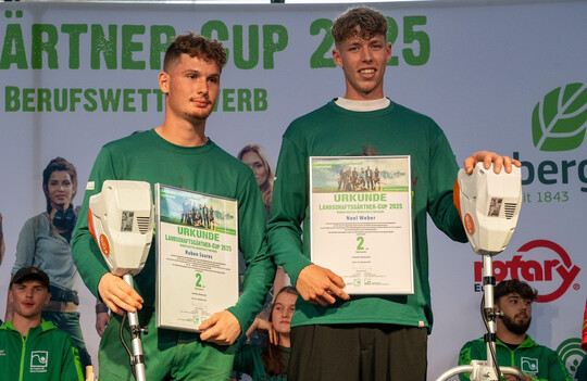Ruben Soares und Noel Weber durften sich ber die Vizemeisterschaft freuen.