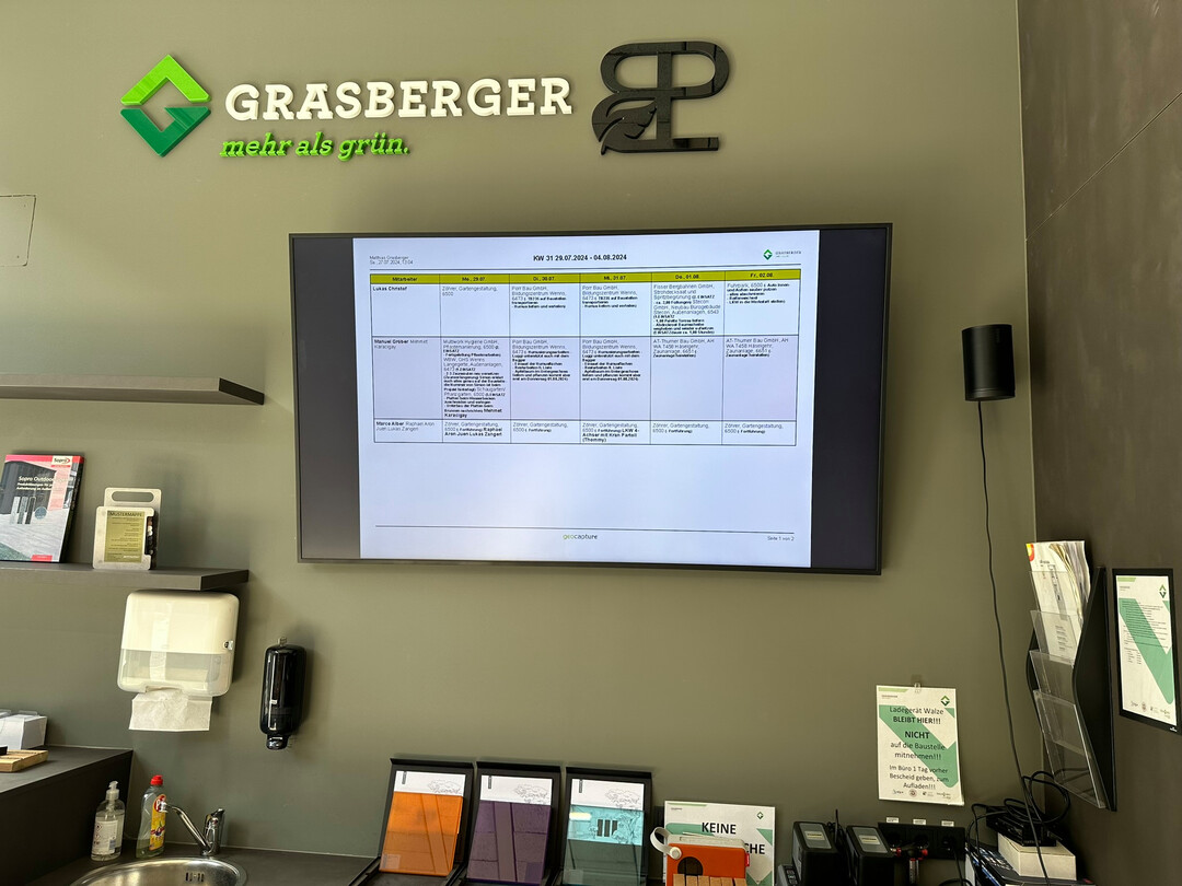 Diese kann aber auch jeder Vorarbeiter auf dem iPad nachvollziehen.