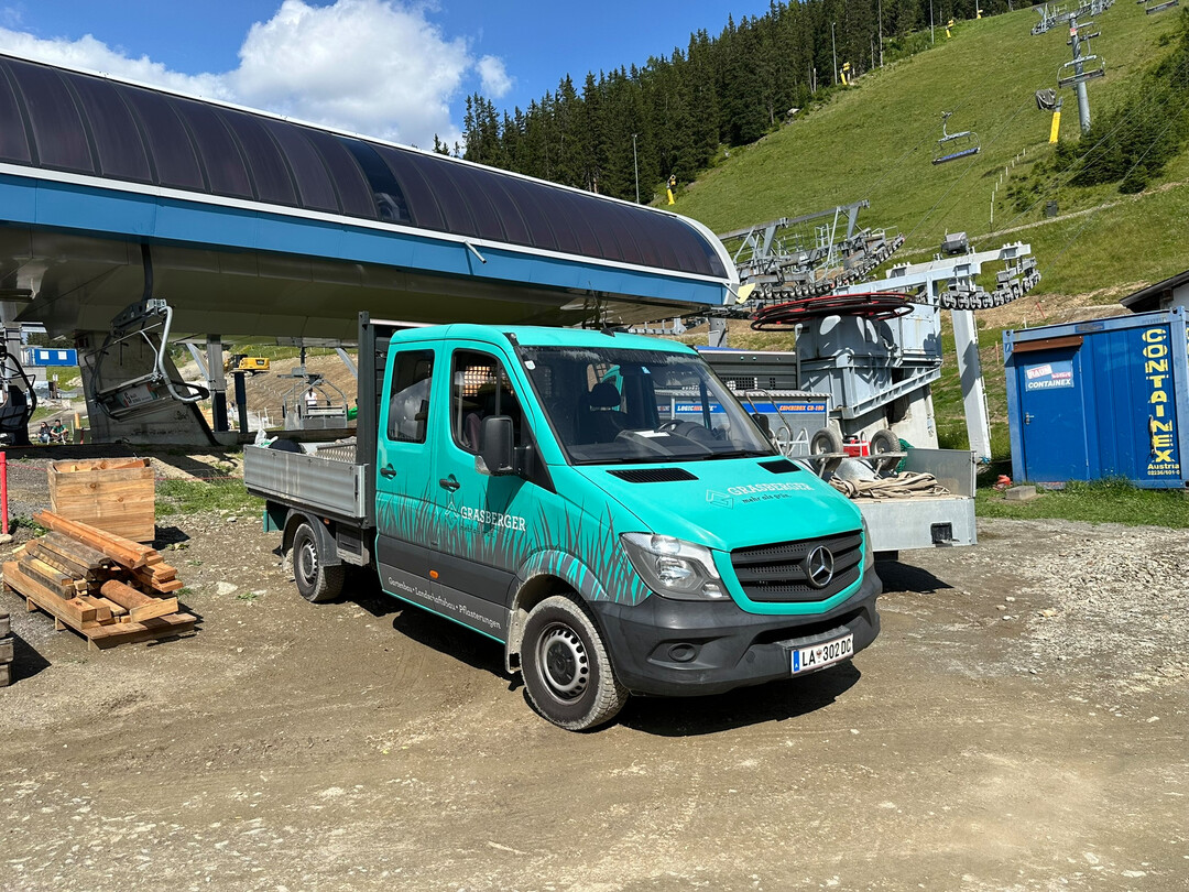 Fr das Arbeiten in alpiner Lage muss die Baustelle gut vorbereitet sein.