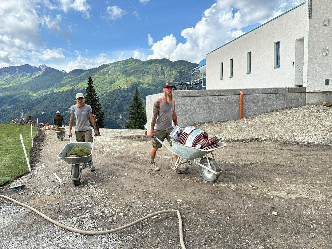 Am Ende bleibt es eine ganz normale Baustelle  nur eben auf dem Berg.