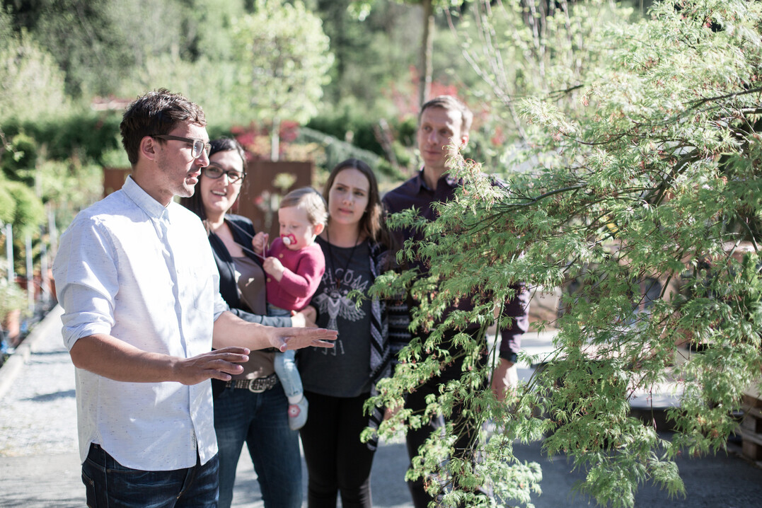 Grasberger bei der Kundenberatung