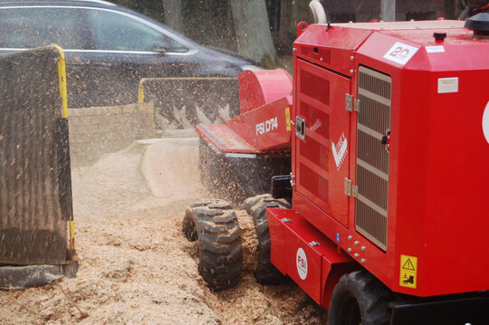 Die Menge an anfallenden Sp�nen ist schon betr�chtlich.