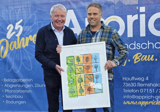 Steffen Apprich (r.) mit VGL-Geschftsfhrer Reiner Bierig