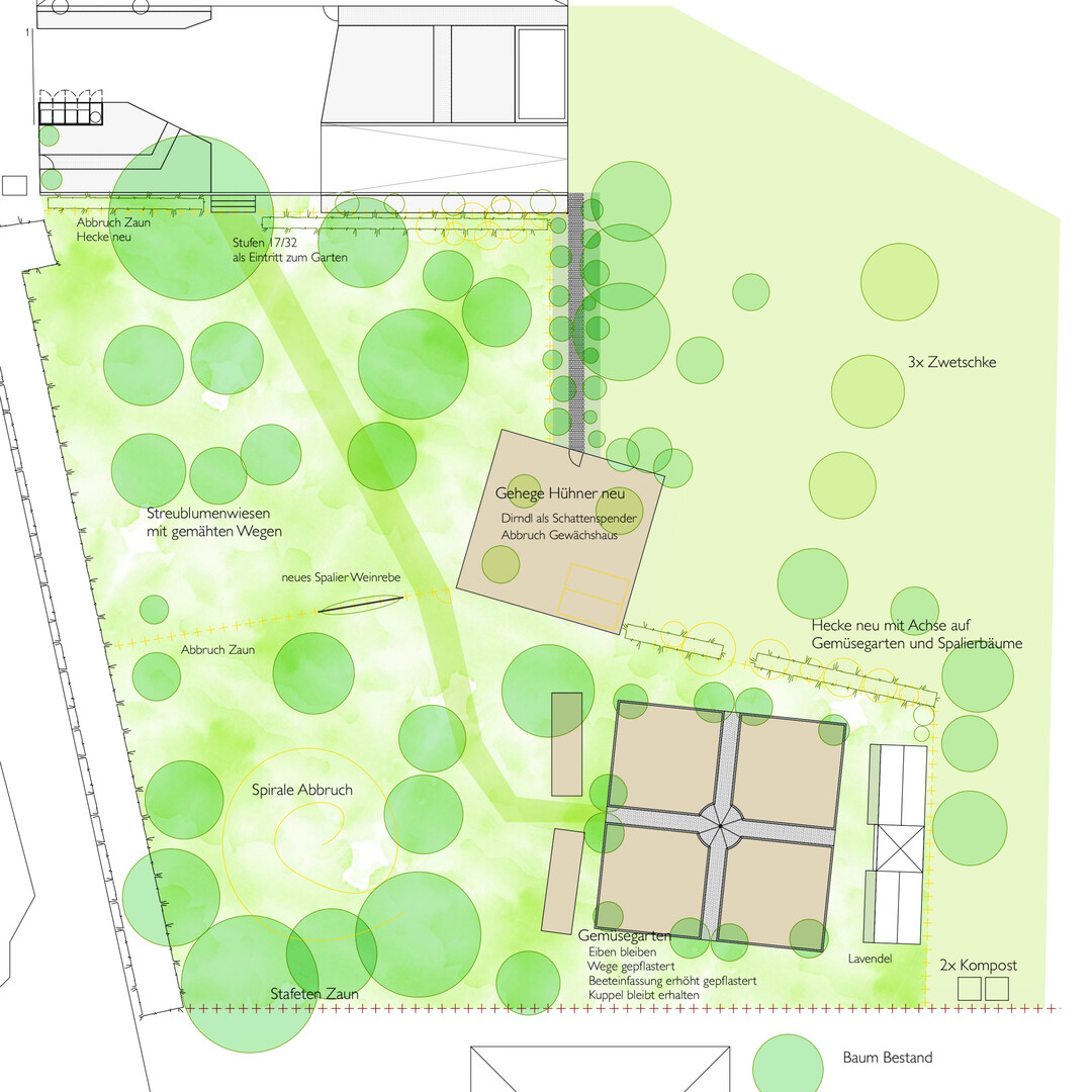 Gem�seg�rten spielen oft eine Rolle � hier als Garten-im-Garten-Konzept.