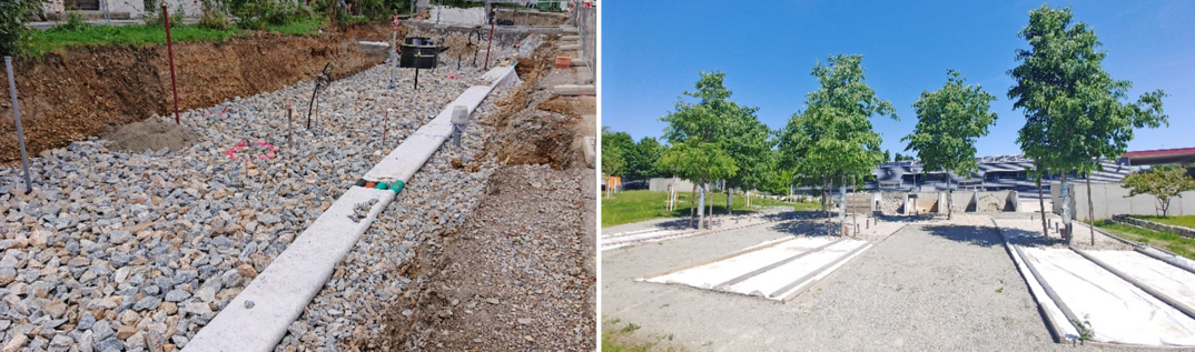 Versuchsflche zum Schwammstadt-Prinzip in der Expositur Jgerhausgasse