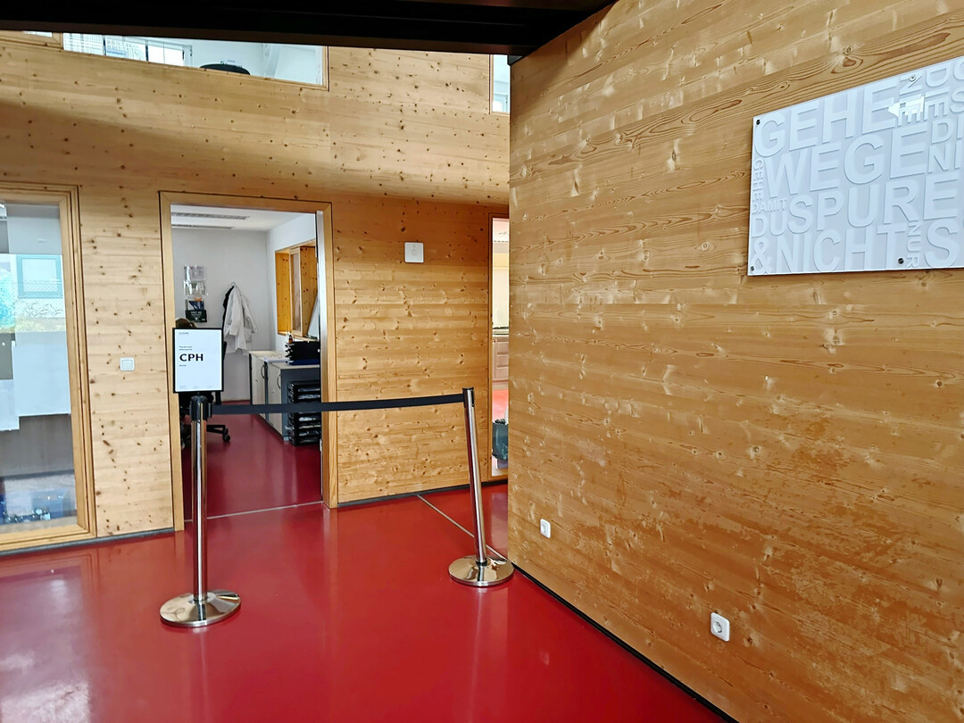 Moderne Architektur: Das ehemalige Laborgeb�ude eines benachbarten Klebstoffherstellers wird in Zukunft unter anderem Sitz der Akademie.