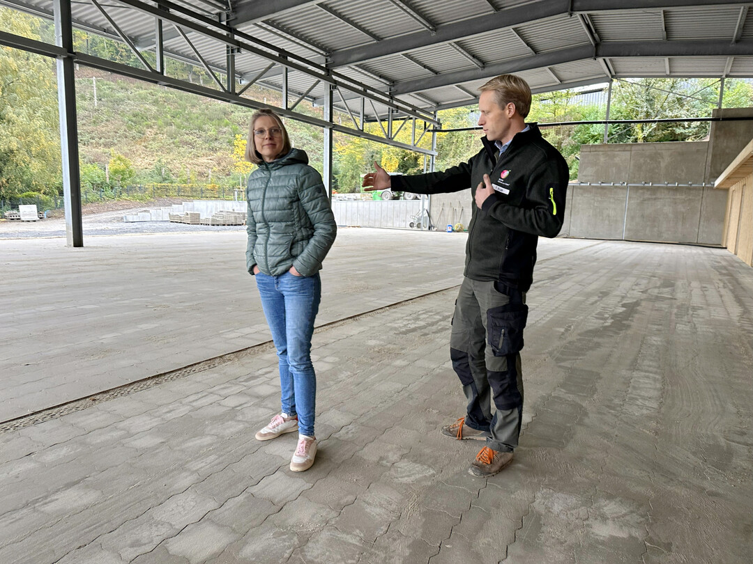 Noch ist der neue Betriebshof eine Baustelle.