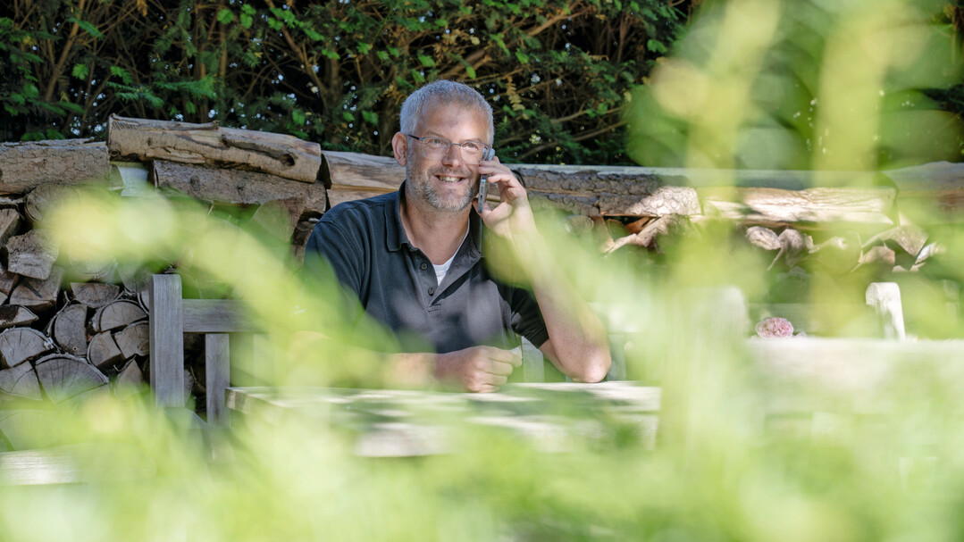 Klute bei der Arbeit