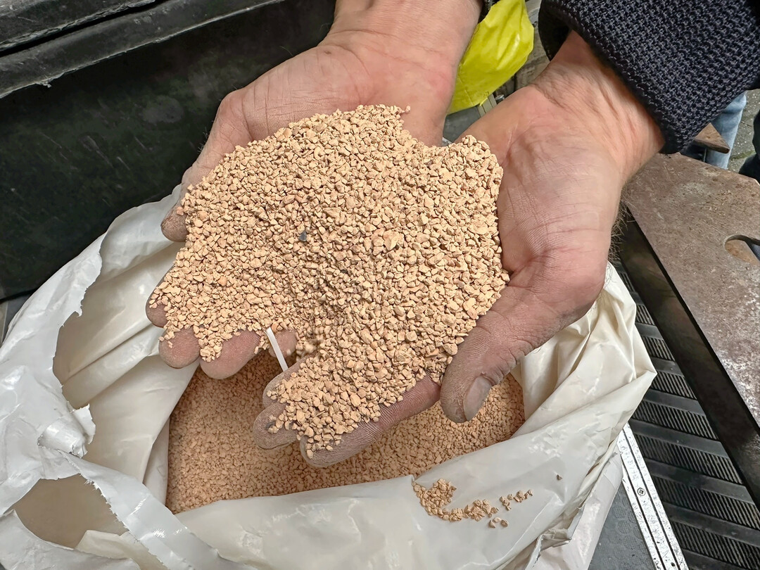 Gebrannte Kieselgur ist eine der wichtigsten Zutaten des Belüfters.