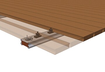Unsichtbar und schnell montiert: Mit SenoFix FT bietet die Sihga GmbH nun ein neues Produkt zur optisch ansprechenden und przisen Befestigung von Holzdielen auf Terrassen und an Fassaden an. 