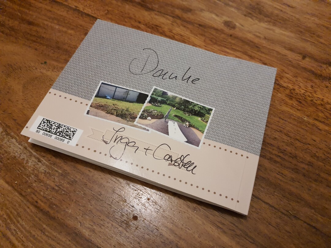   Am Ende gab es von den zufriedenen eigentmern ein Fotobuch und und einen Film von der Gartenentstehung.